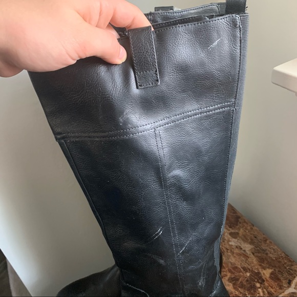 Faded glory black high boots - Picture 3 of 12